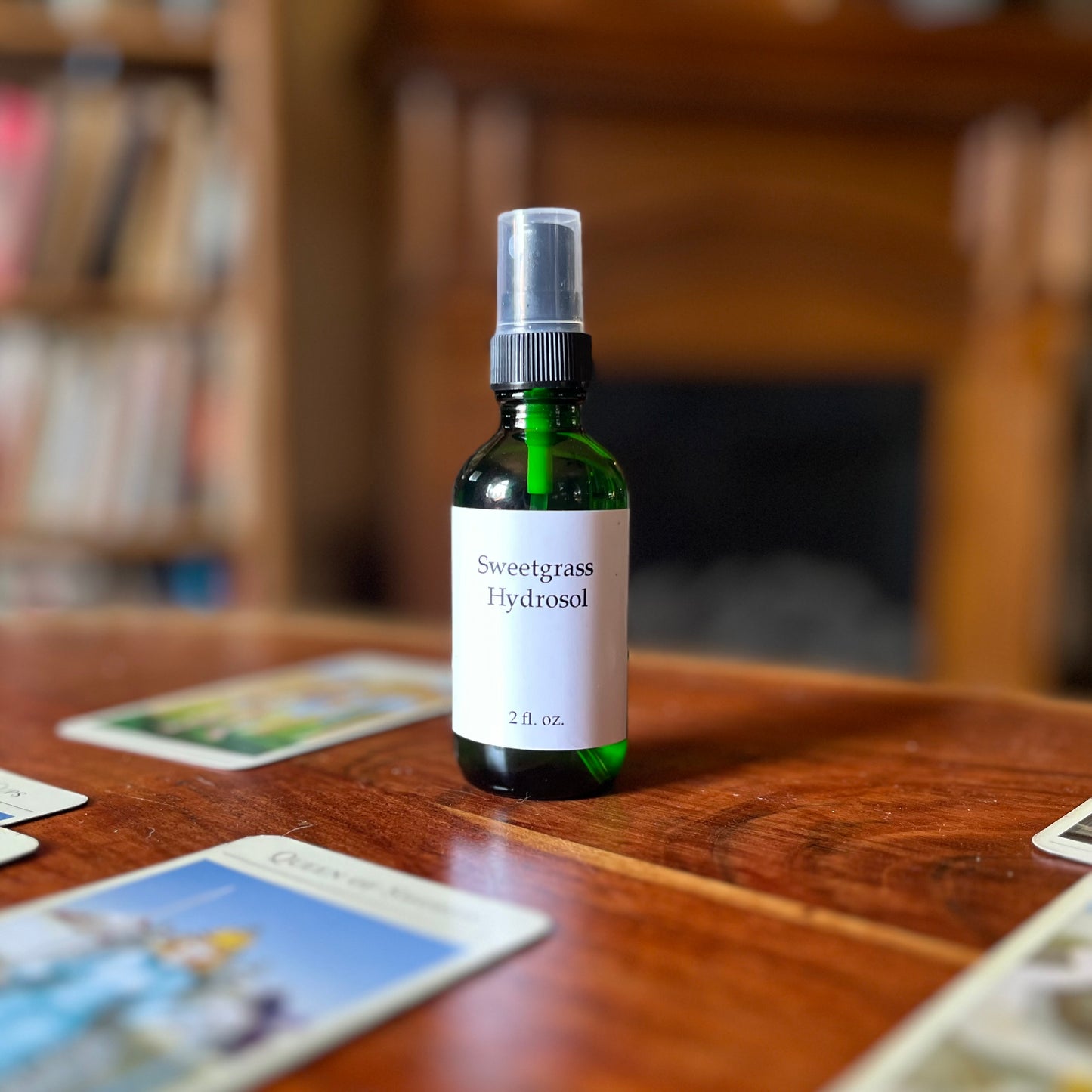 Sweetgrass Hydrosol for energetically clearing spaces and yourself.